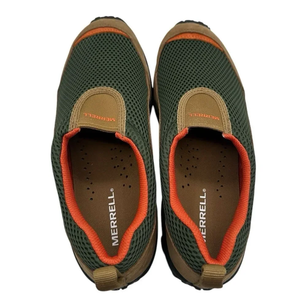 Merrell Jungle Moc Breeze SE Shoes Men 9.5 M Veridian Green Brown Slip On Hiking
